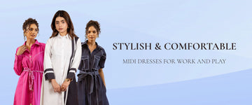Stylish & Comfortable Midi Dresses for Work and Play