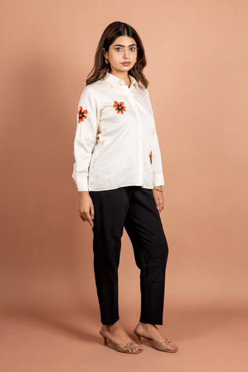 Floral Bloom Cotton Jaze Shirt