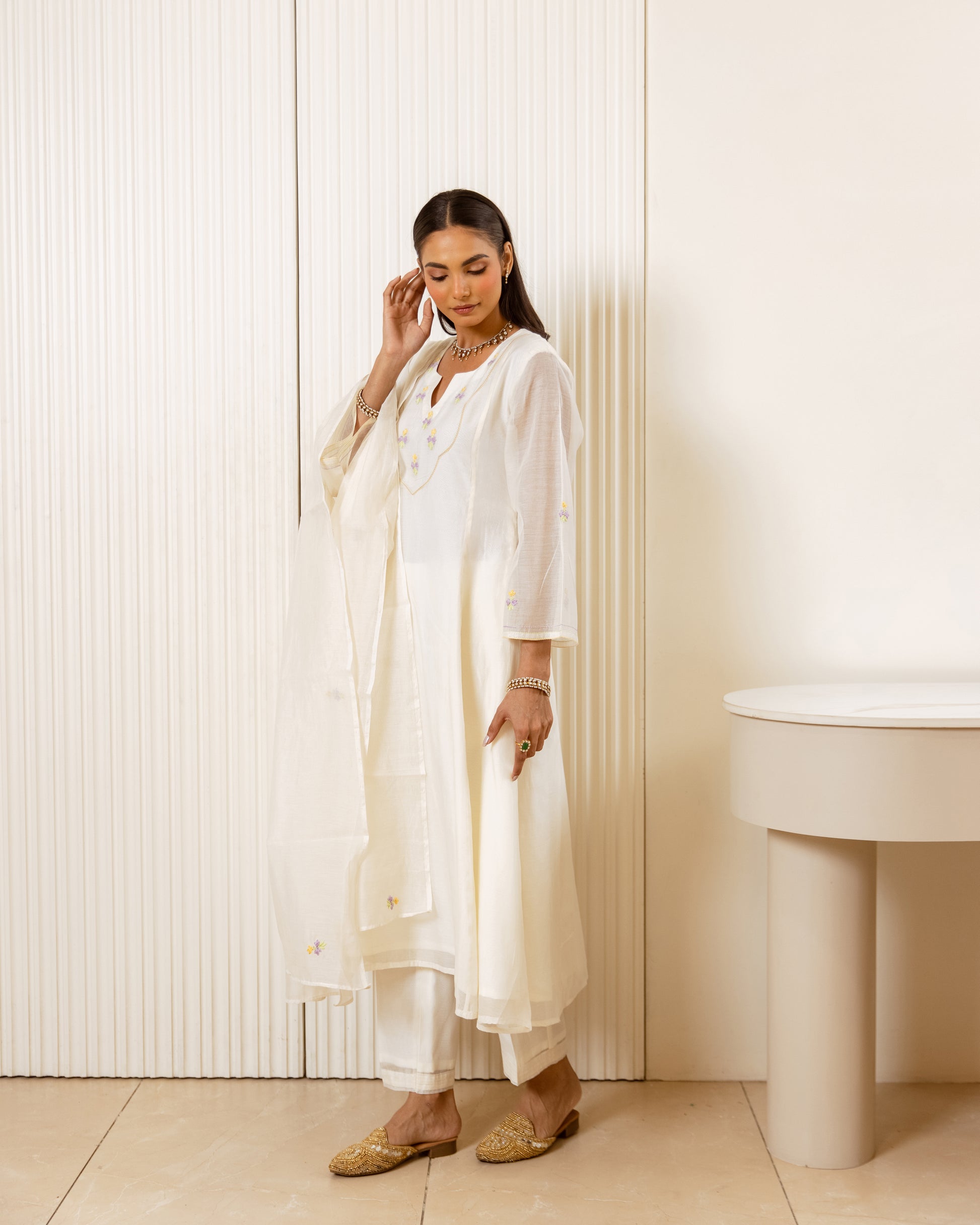 Off white Kurta Set
