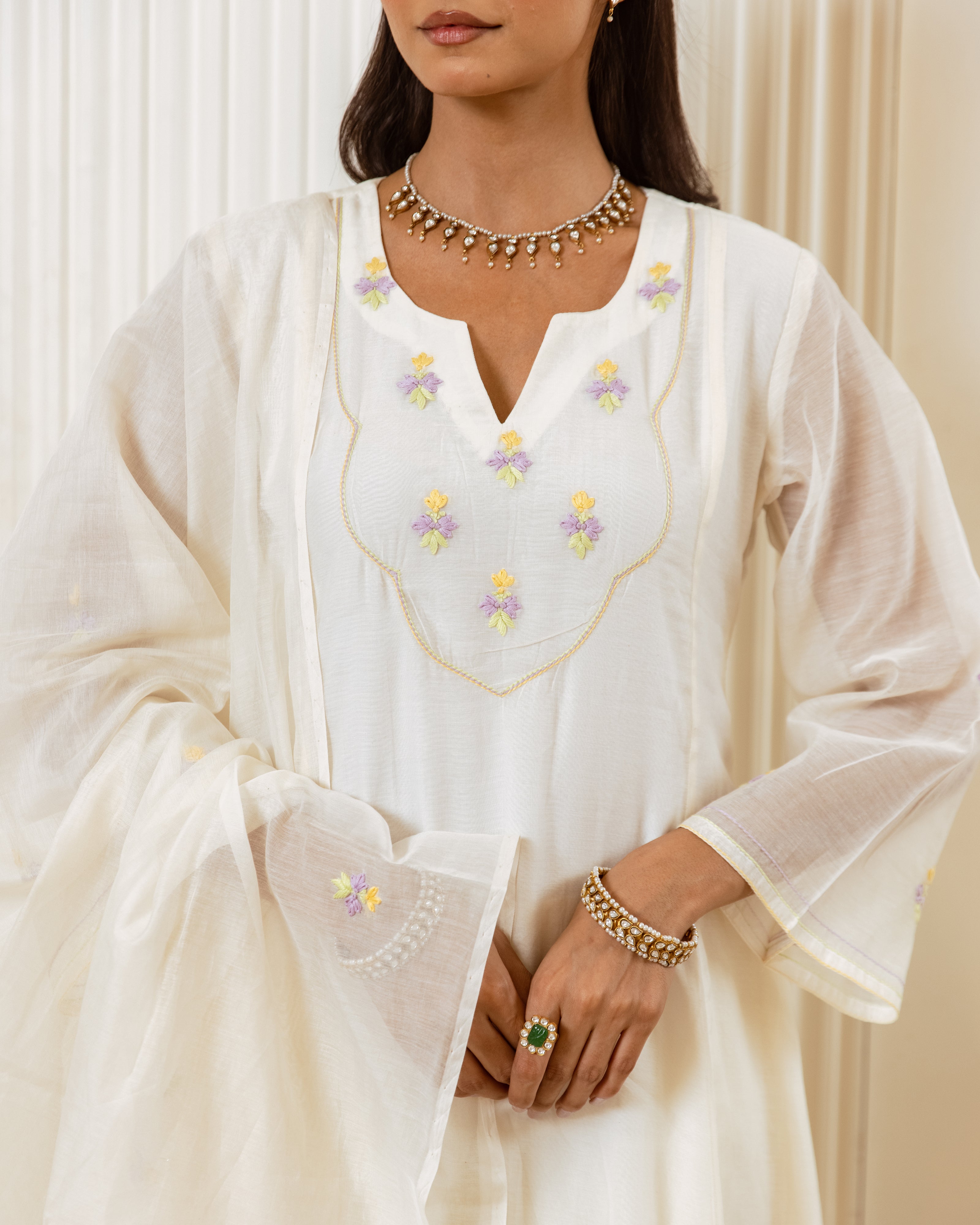 Off white Kurta Set