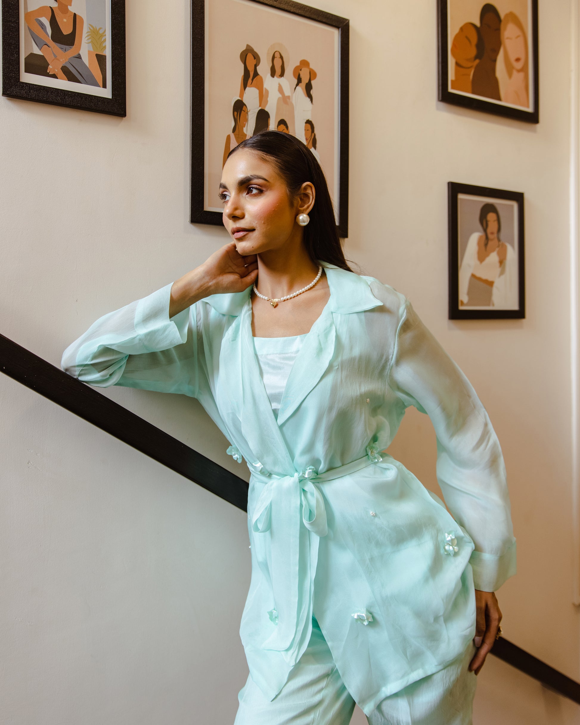 Organza Co Ord Set
