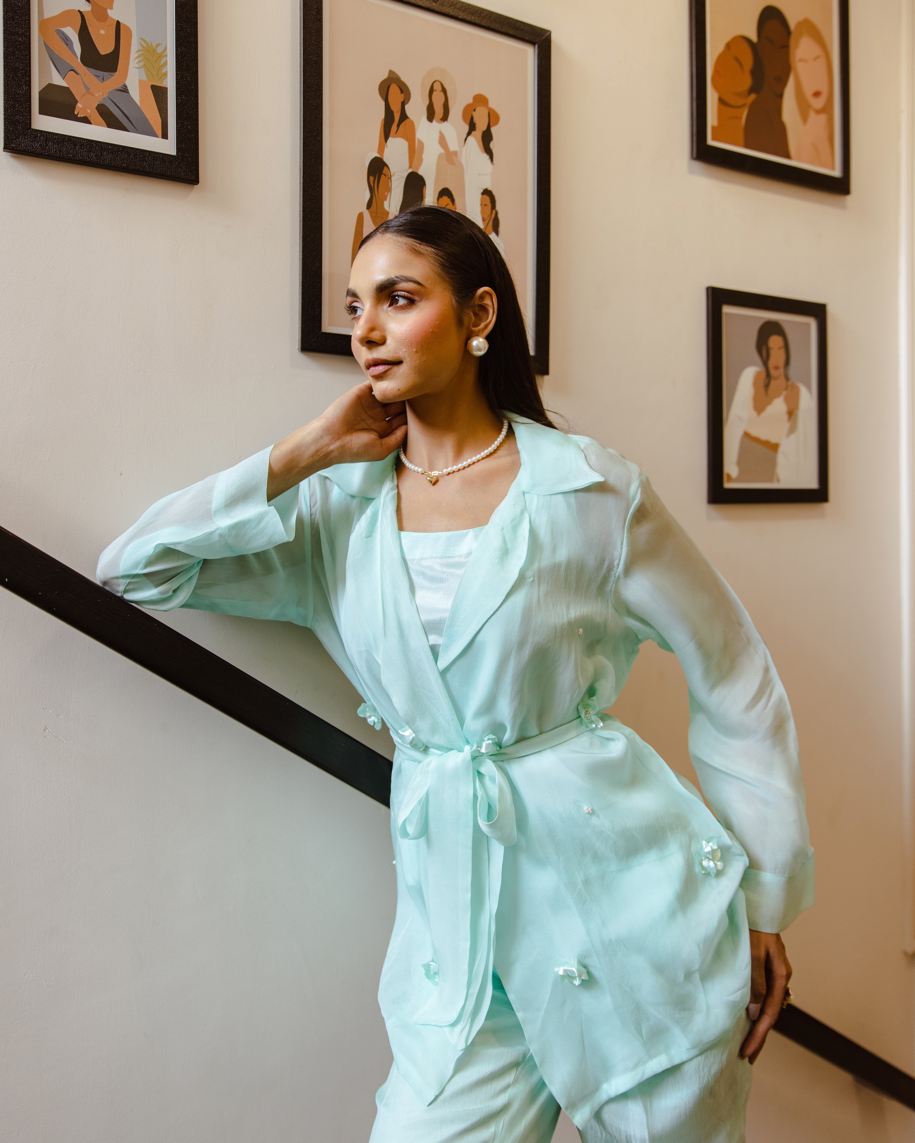 Organza Co Ord Set