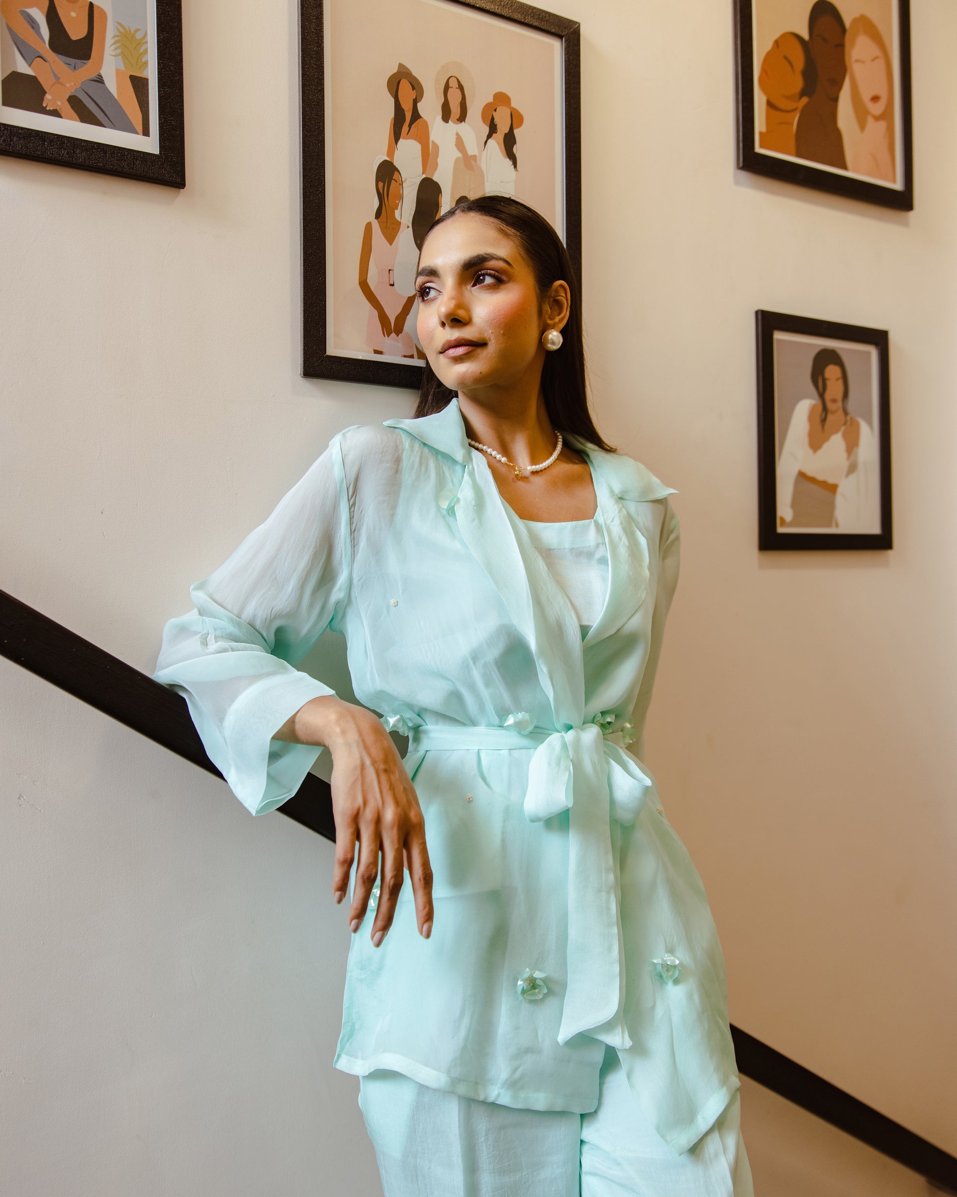 Organza Co Ord Set