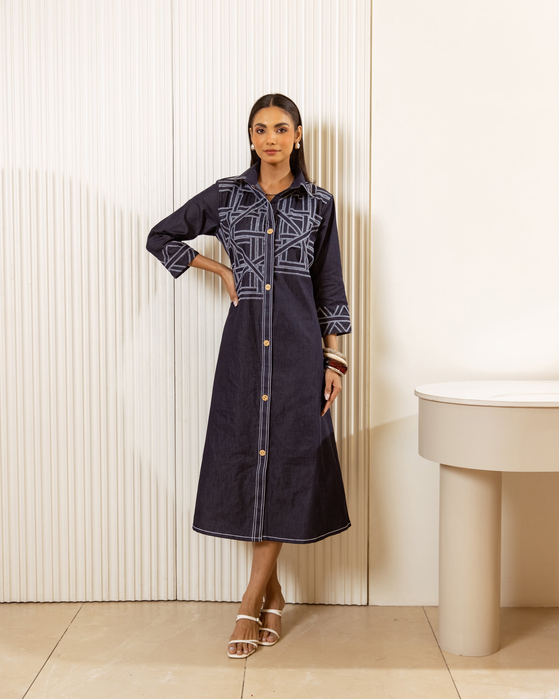 Blue Midi Dress