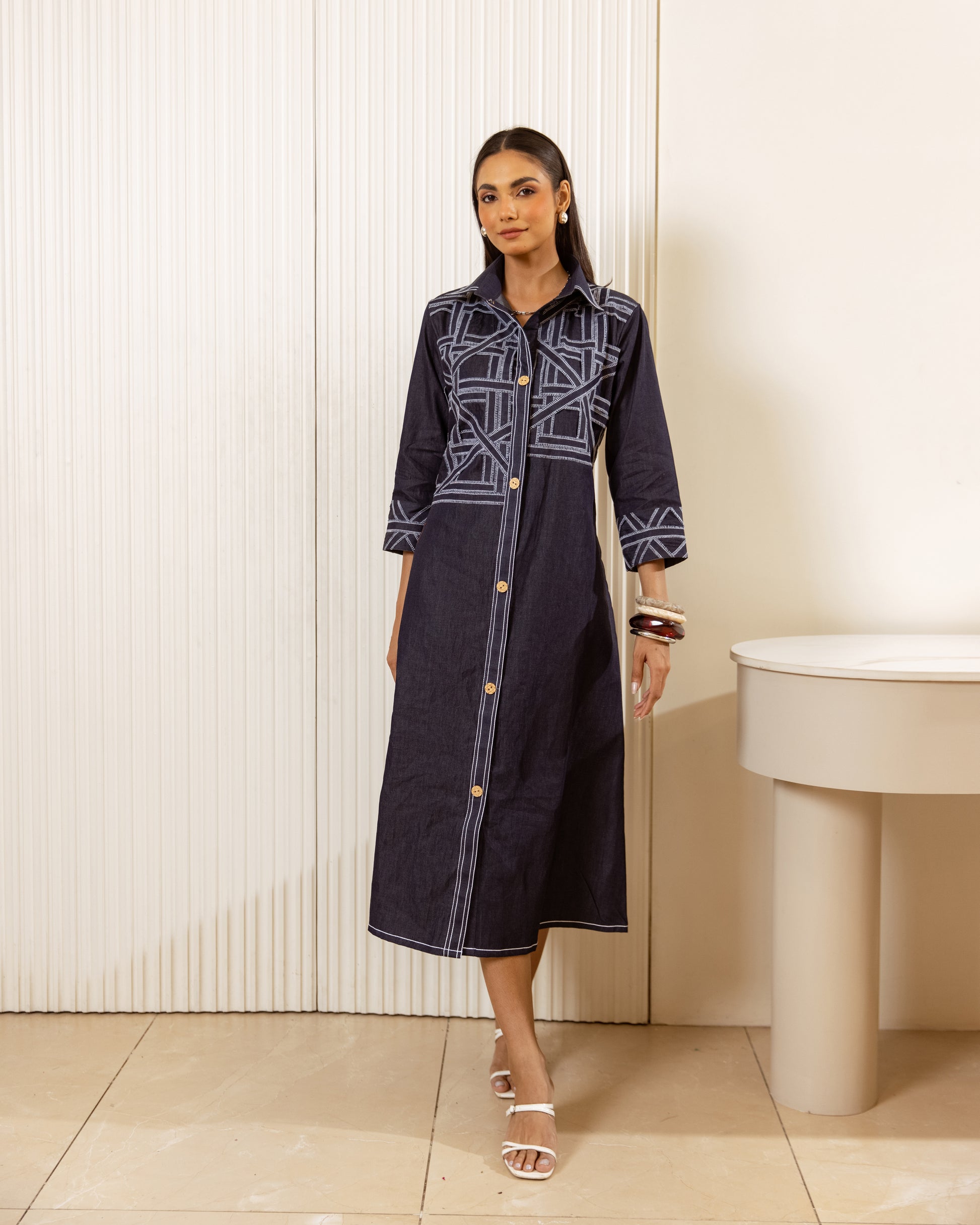 Blue Midi Dress