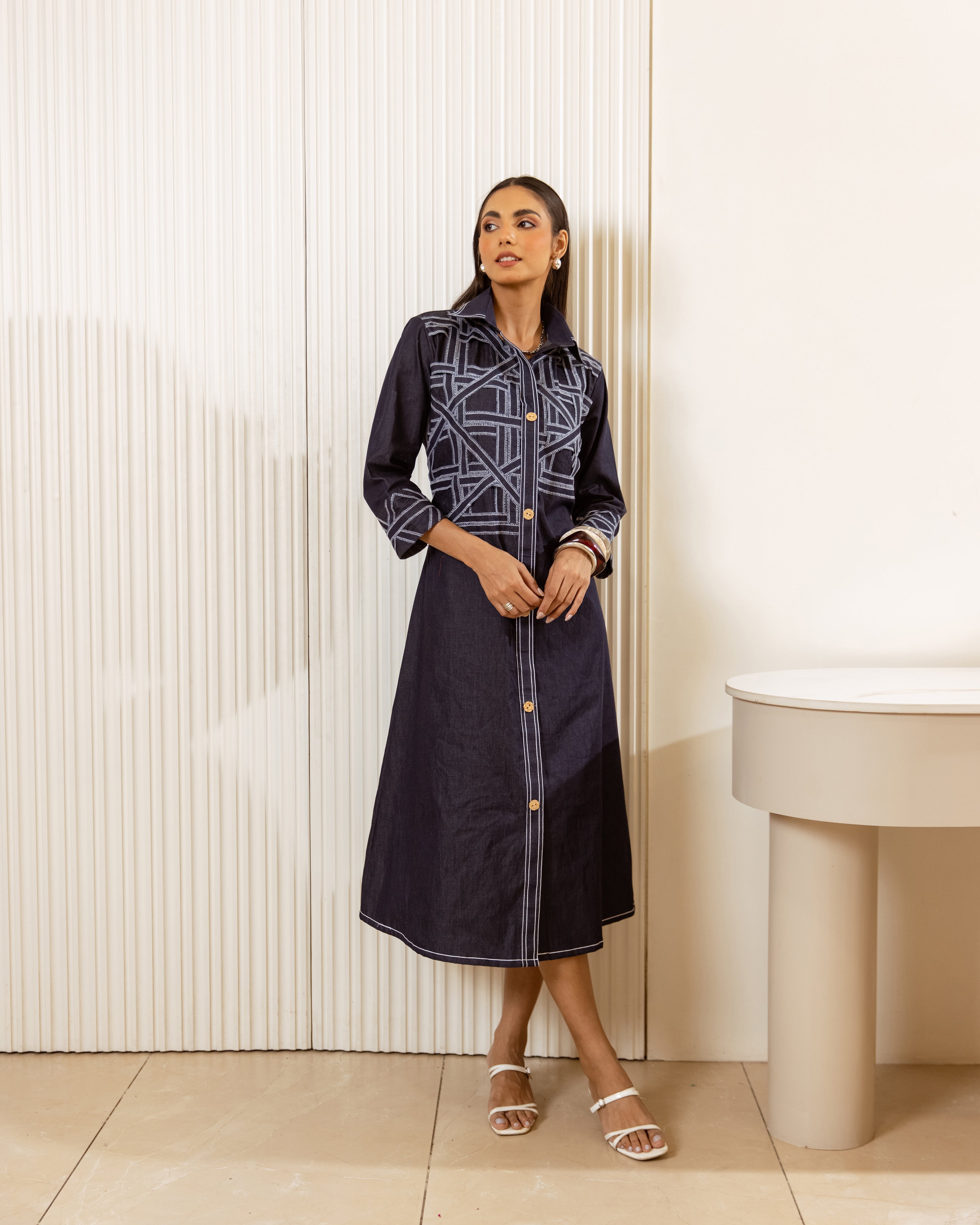 Blue Midi Dress