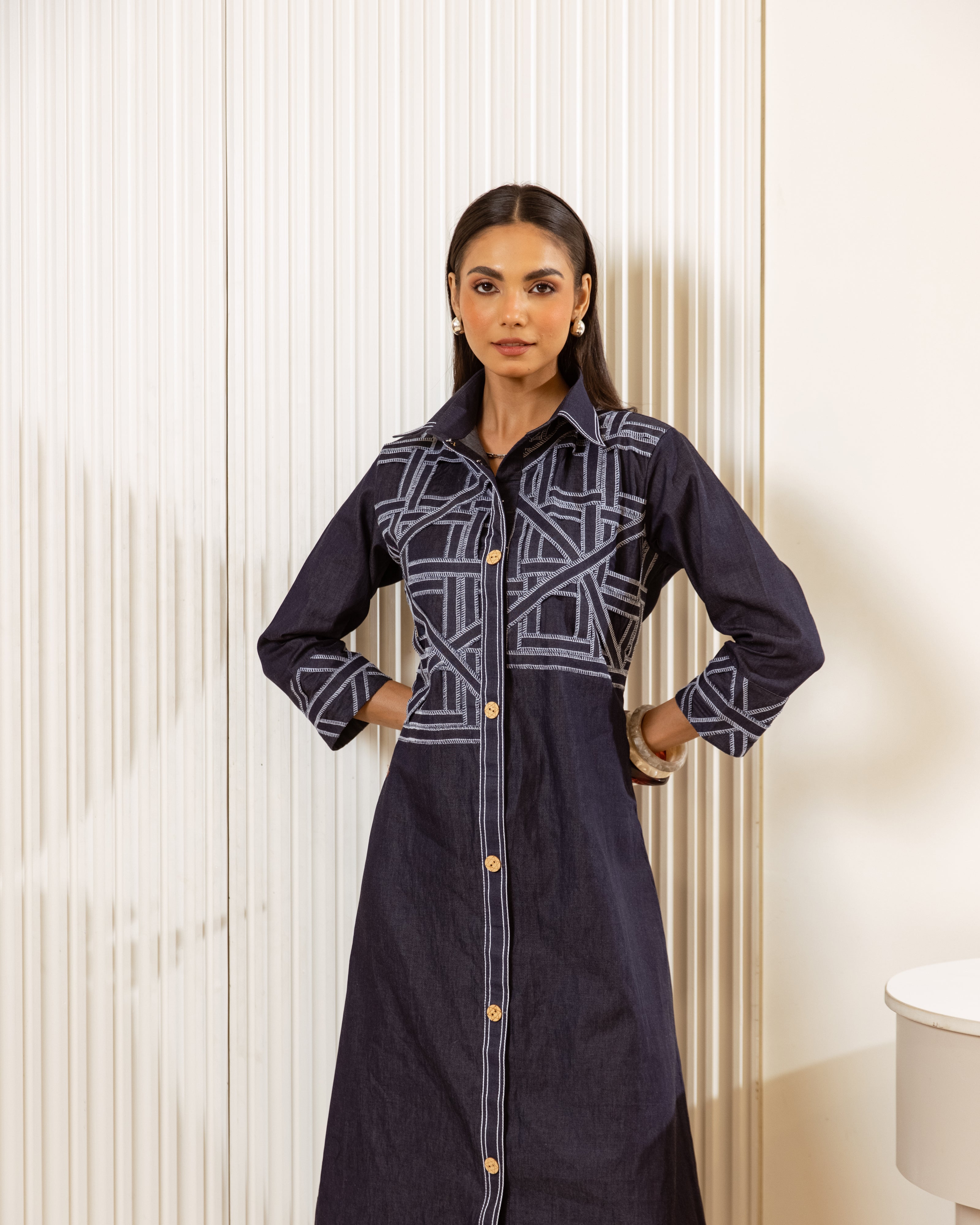 Blue Midi Dress