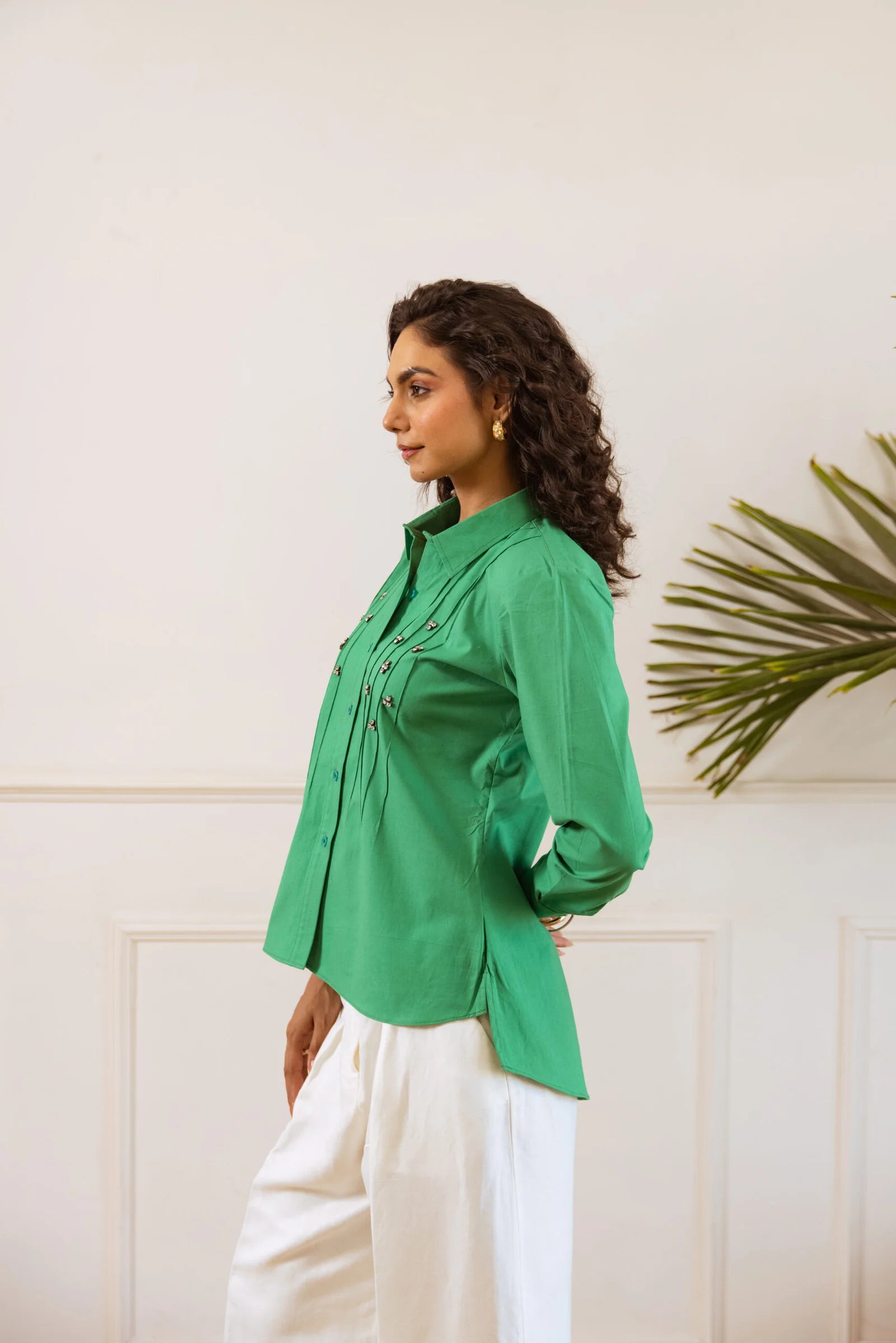 Green shirts for women