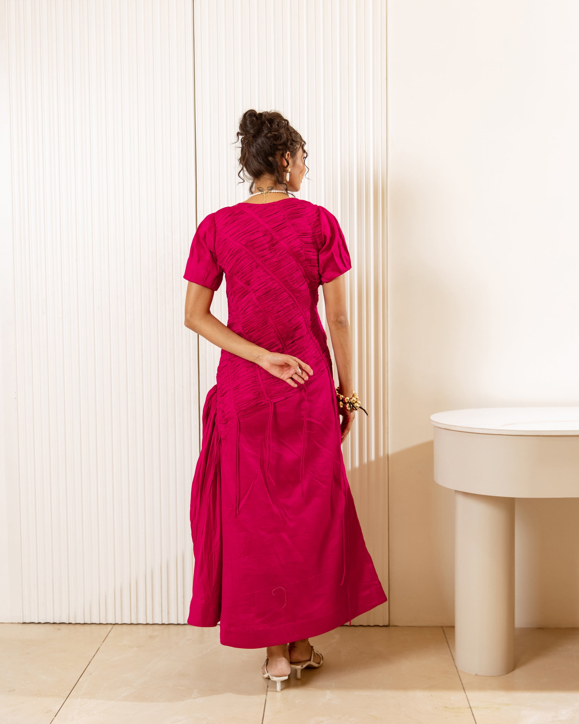 Hot pink Cotton dress