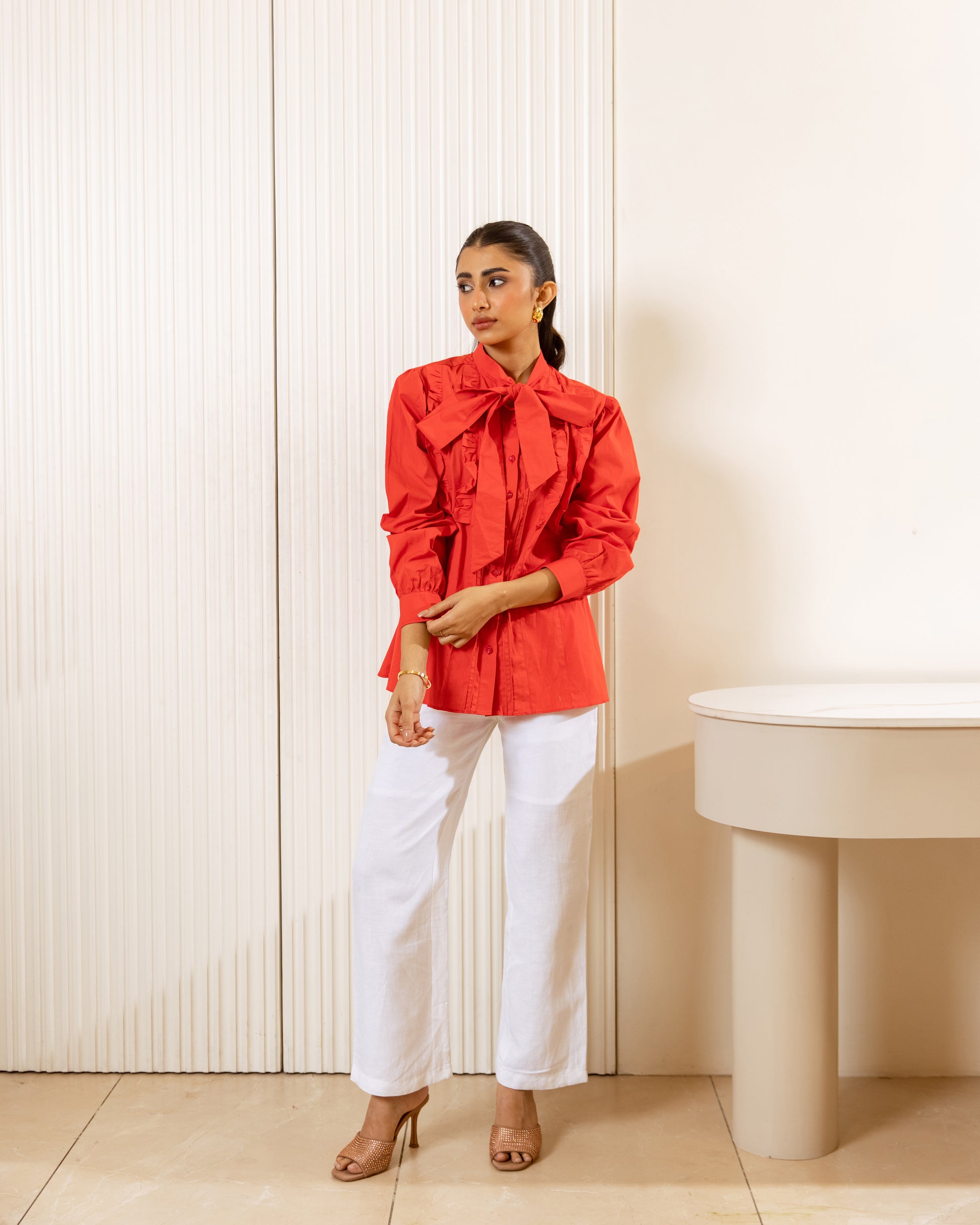Red Cotton Shirt