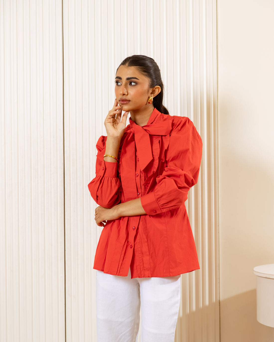 Red Cotton Shirt