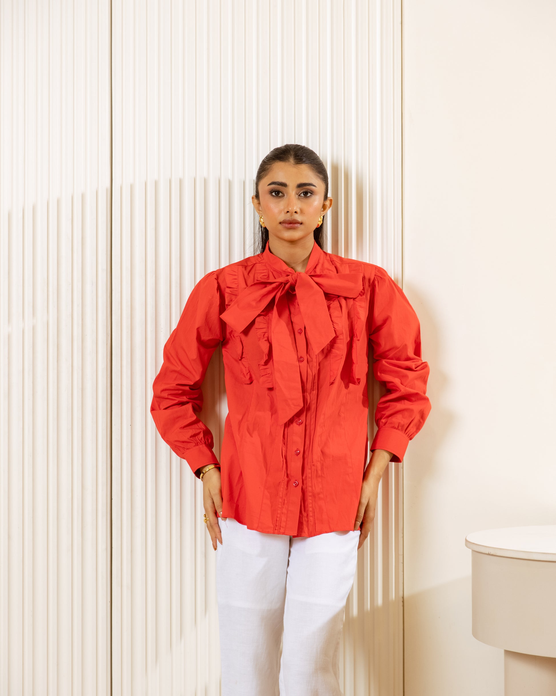 Red Cotton Shirt