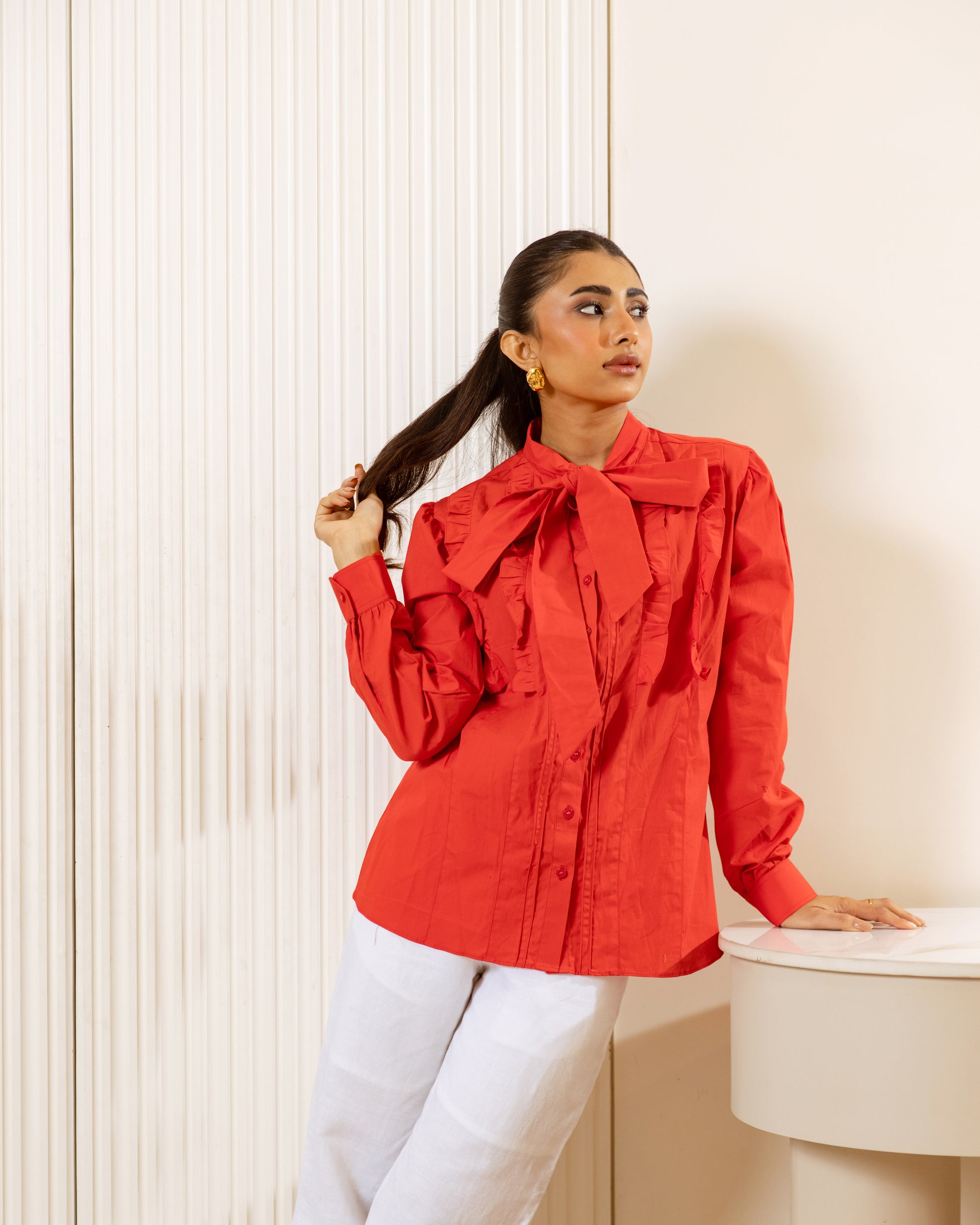 Red Cotton Shirt