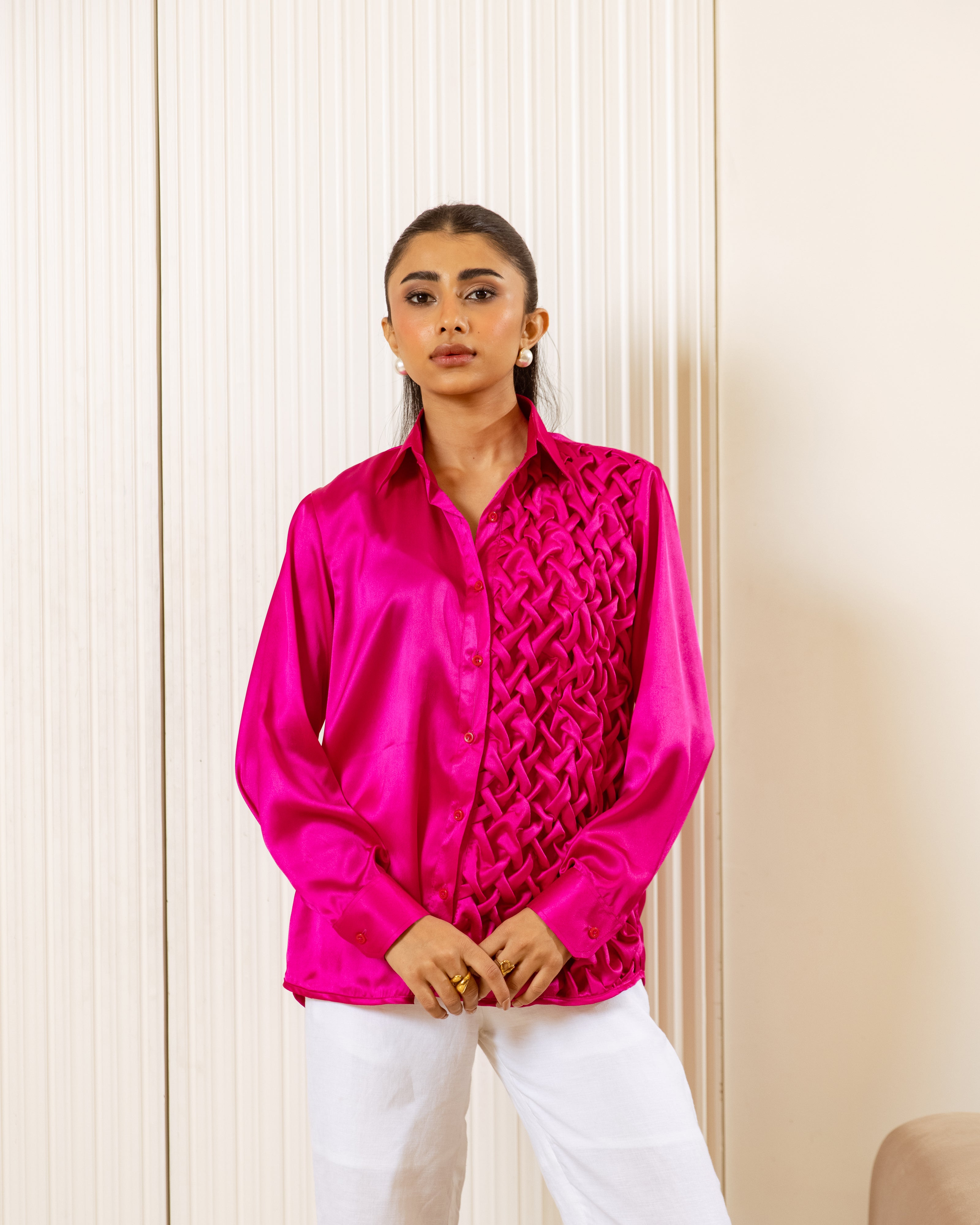 Pink shirt for women