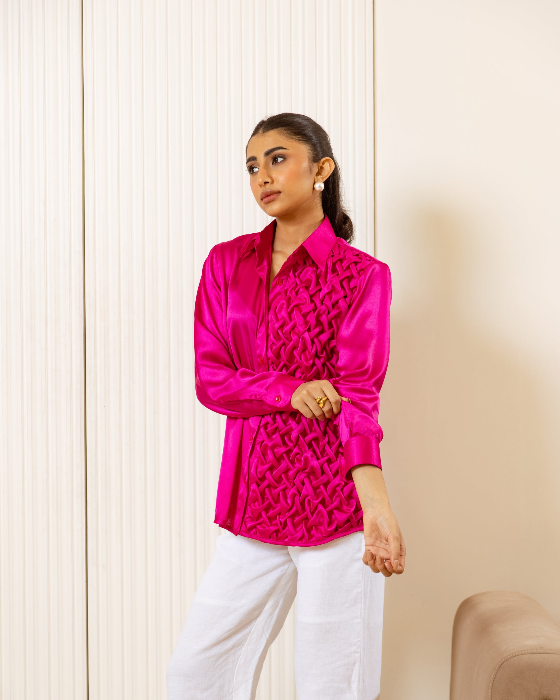 Pink shirt for women