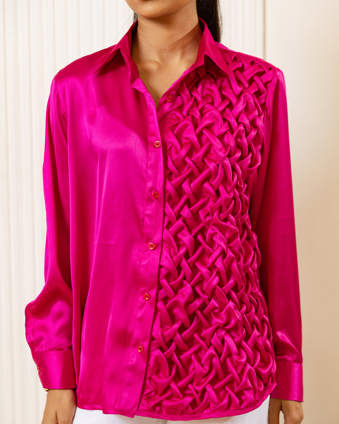 Satin Symphony Set Satin Shirt