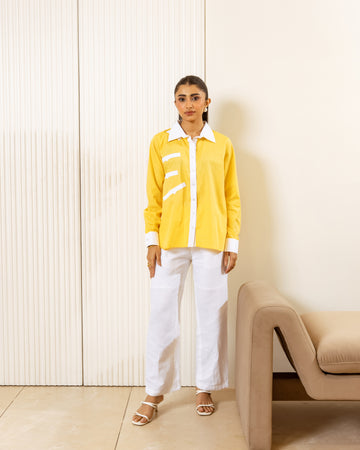 The Mix And Match Cotton Shirt with White Pants