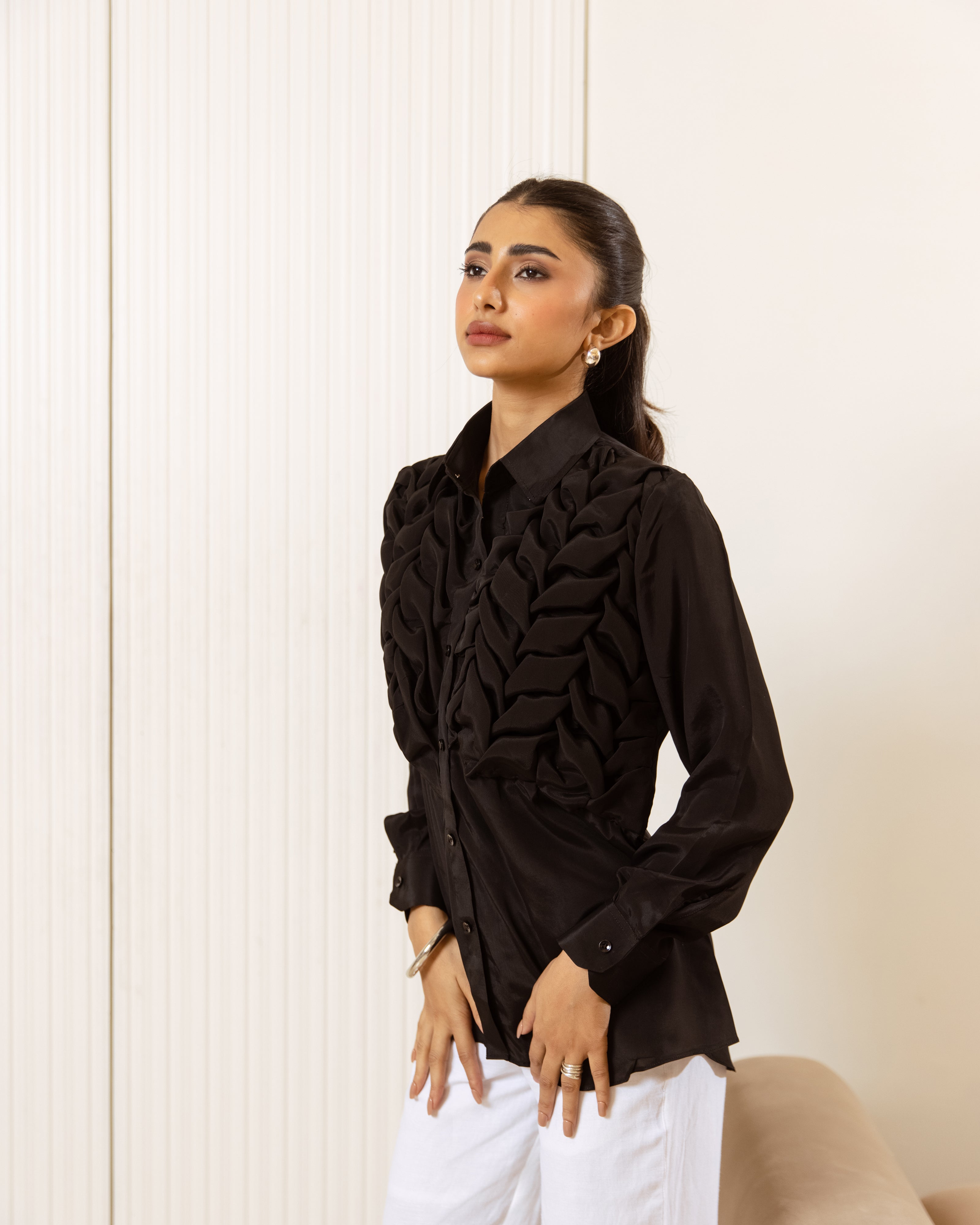 Satin Symphony Set With Pants