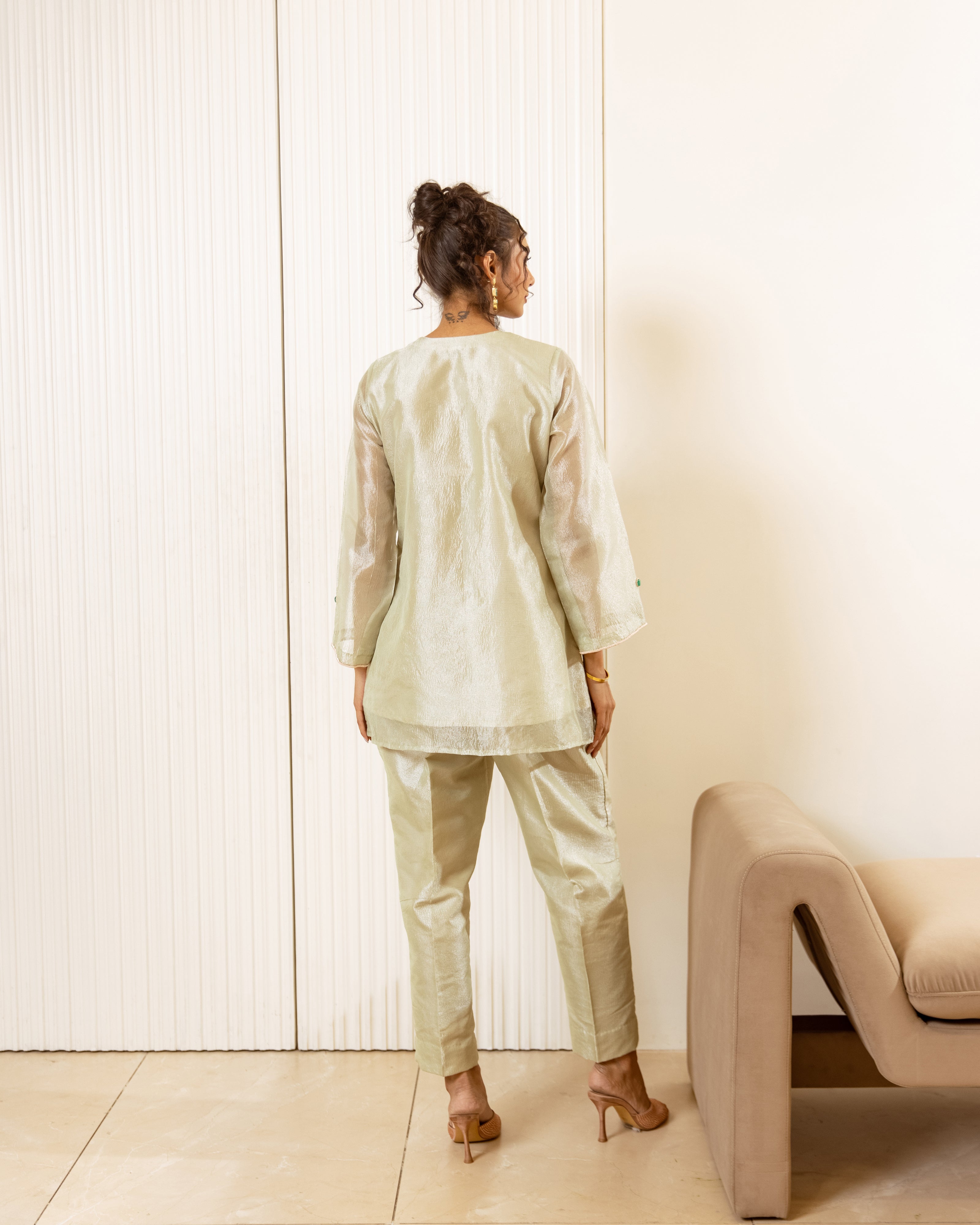 Stitch And Stone Crushed Tissue Co-ord Set