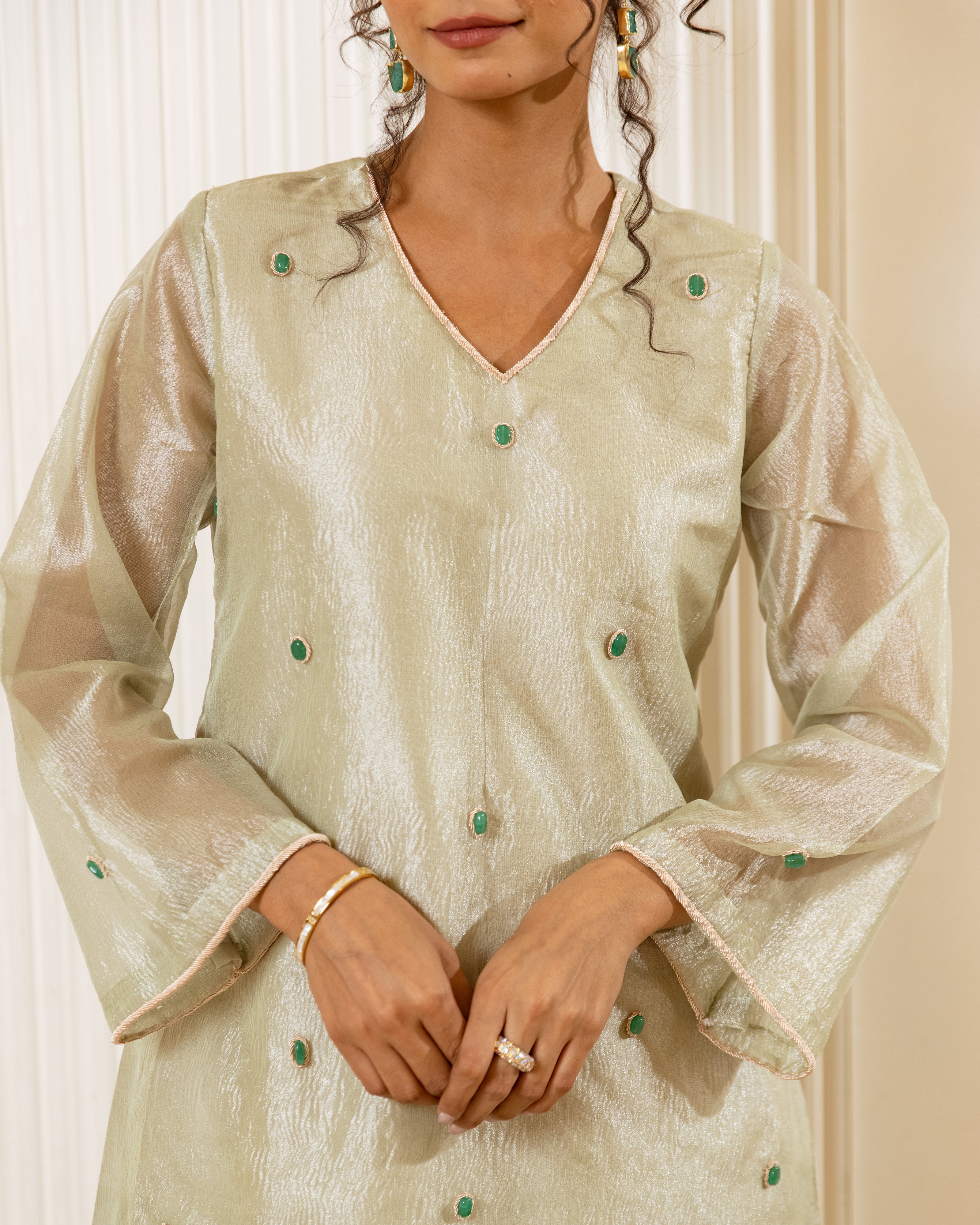 Stitch And Stone Crushed Tissue Co-ord Set