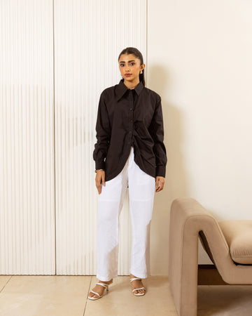 Urban Uplift Cotton Poplin Shirt