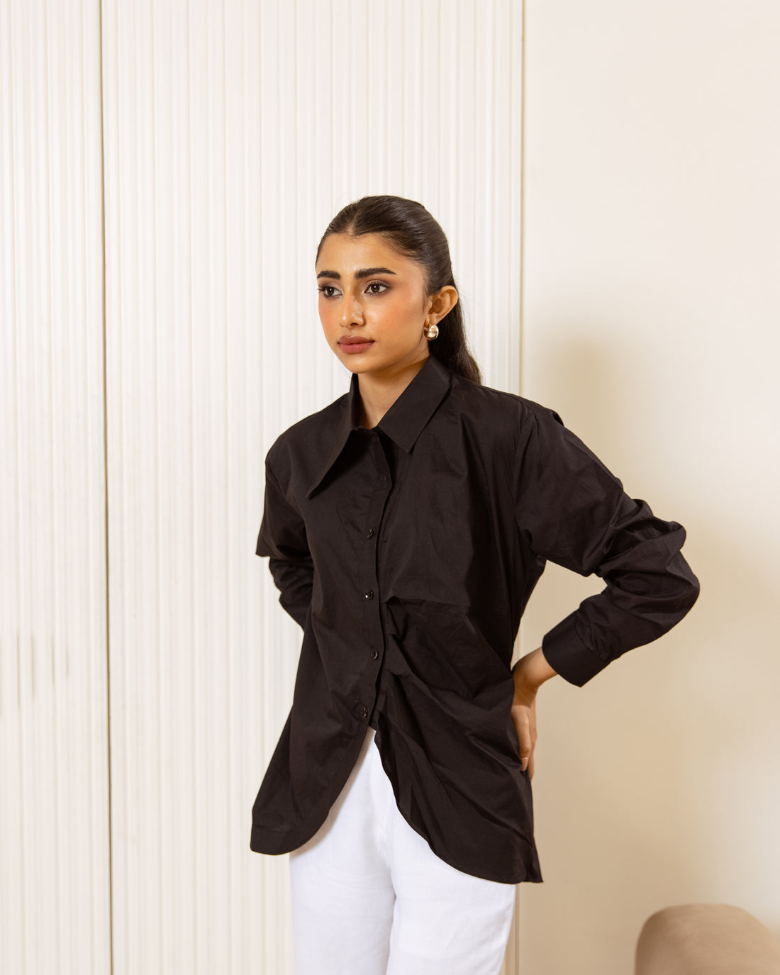 Urban Uplift Cotton Poplin Shirt