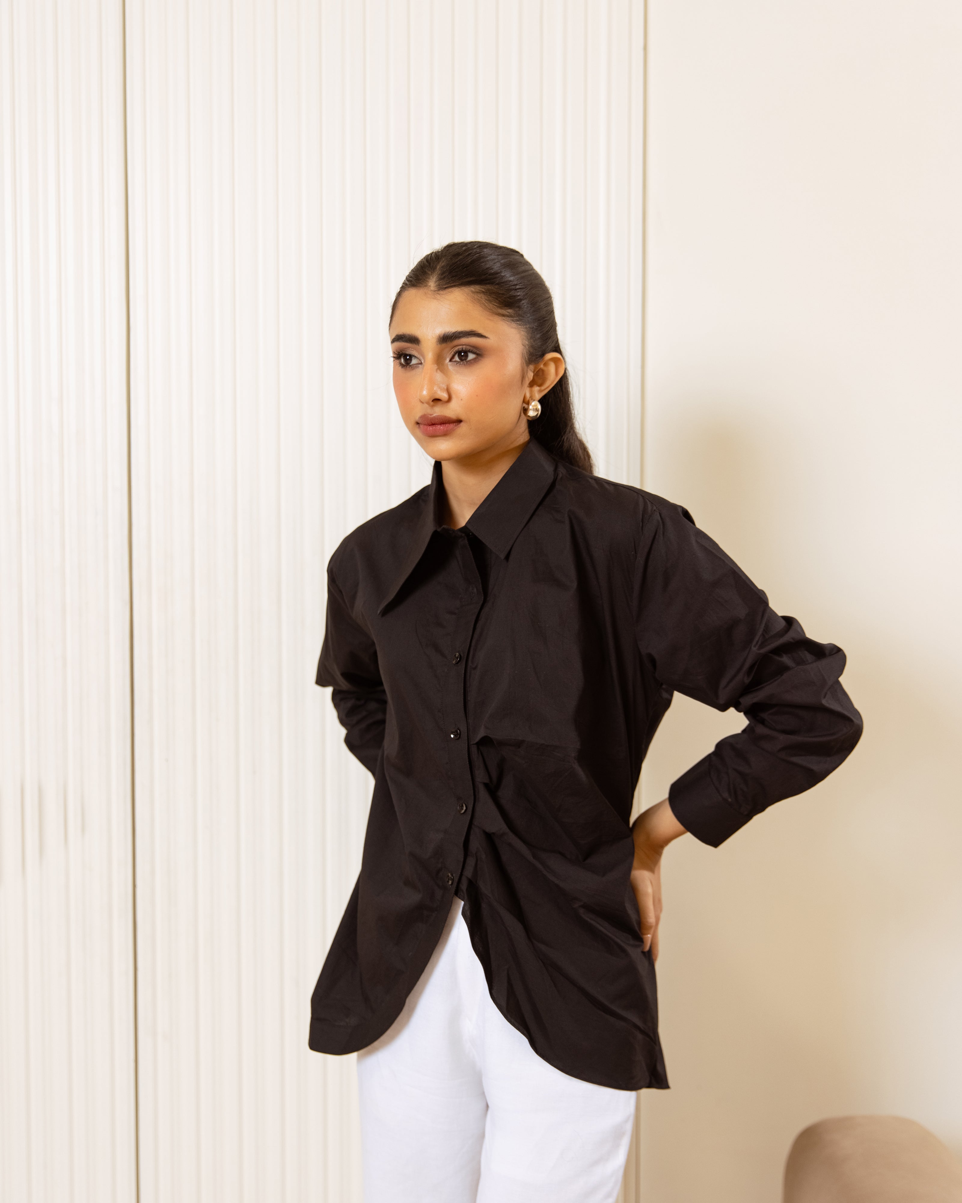 Urban Uplift Cotton Poplin Shirt