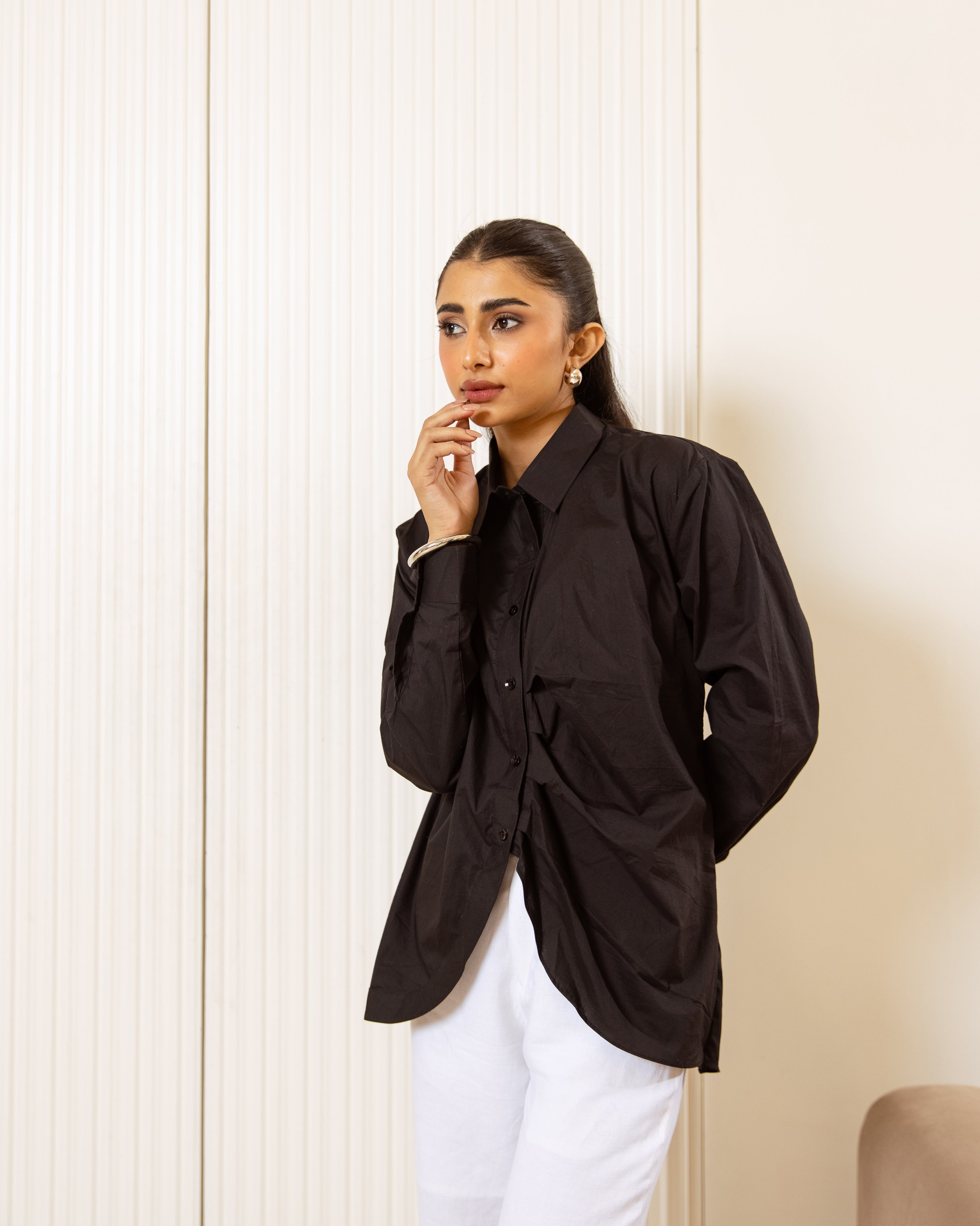Urban Uplift Cotton Poplin Shirt