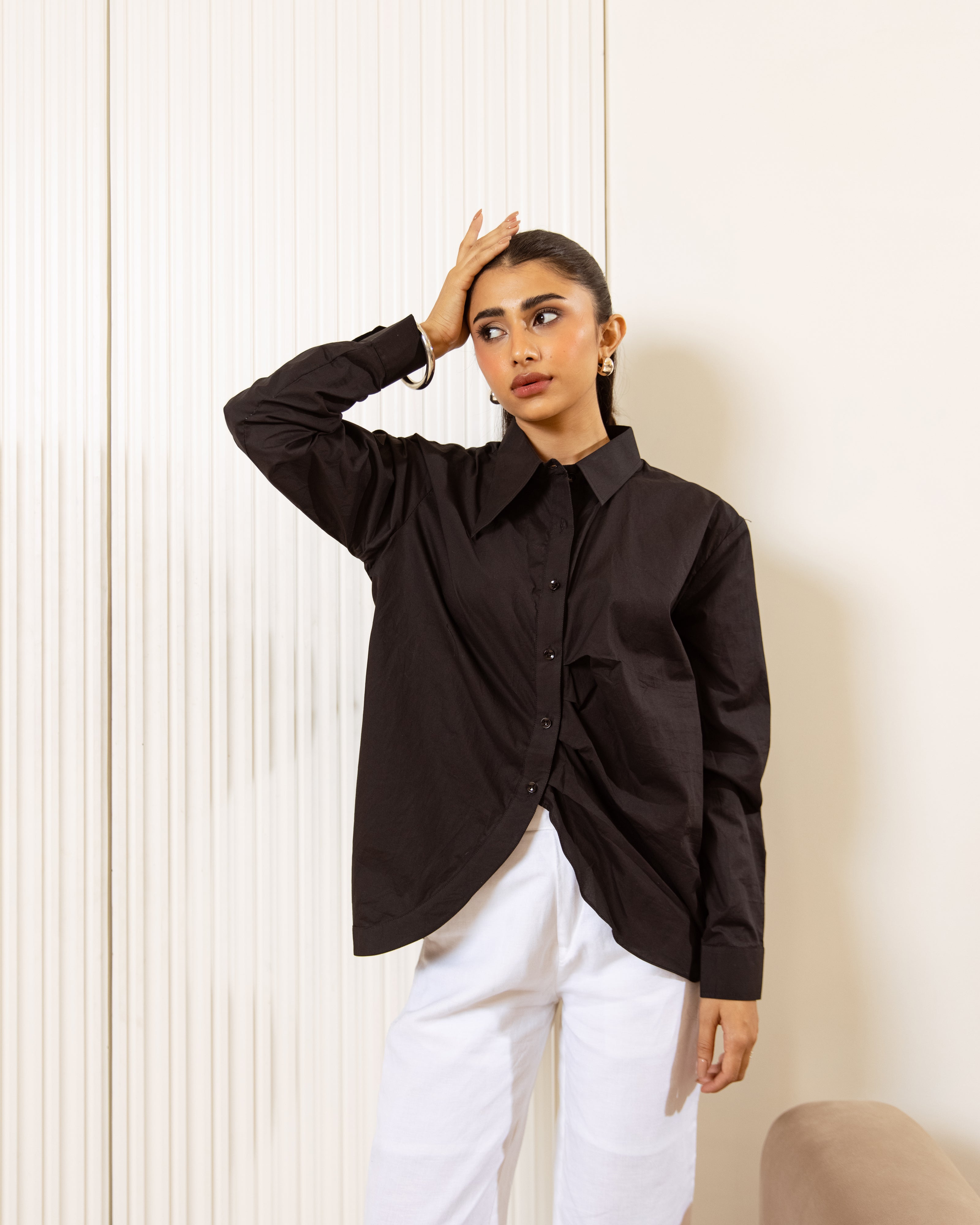 Urban Uplift Cotton Poplin Shirt