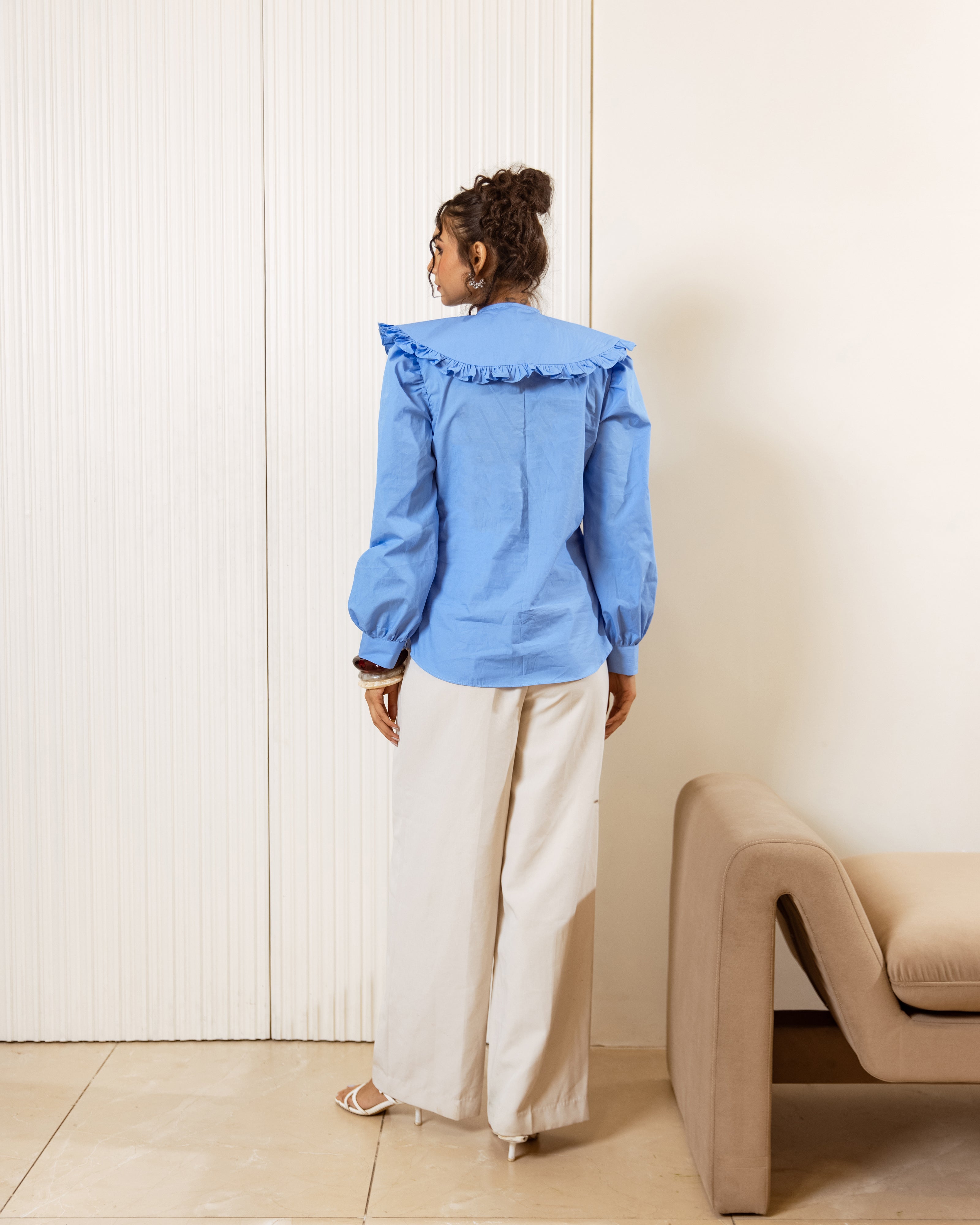 The Ruffle Revival Cotton Poplin Shirt