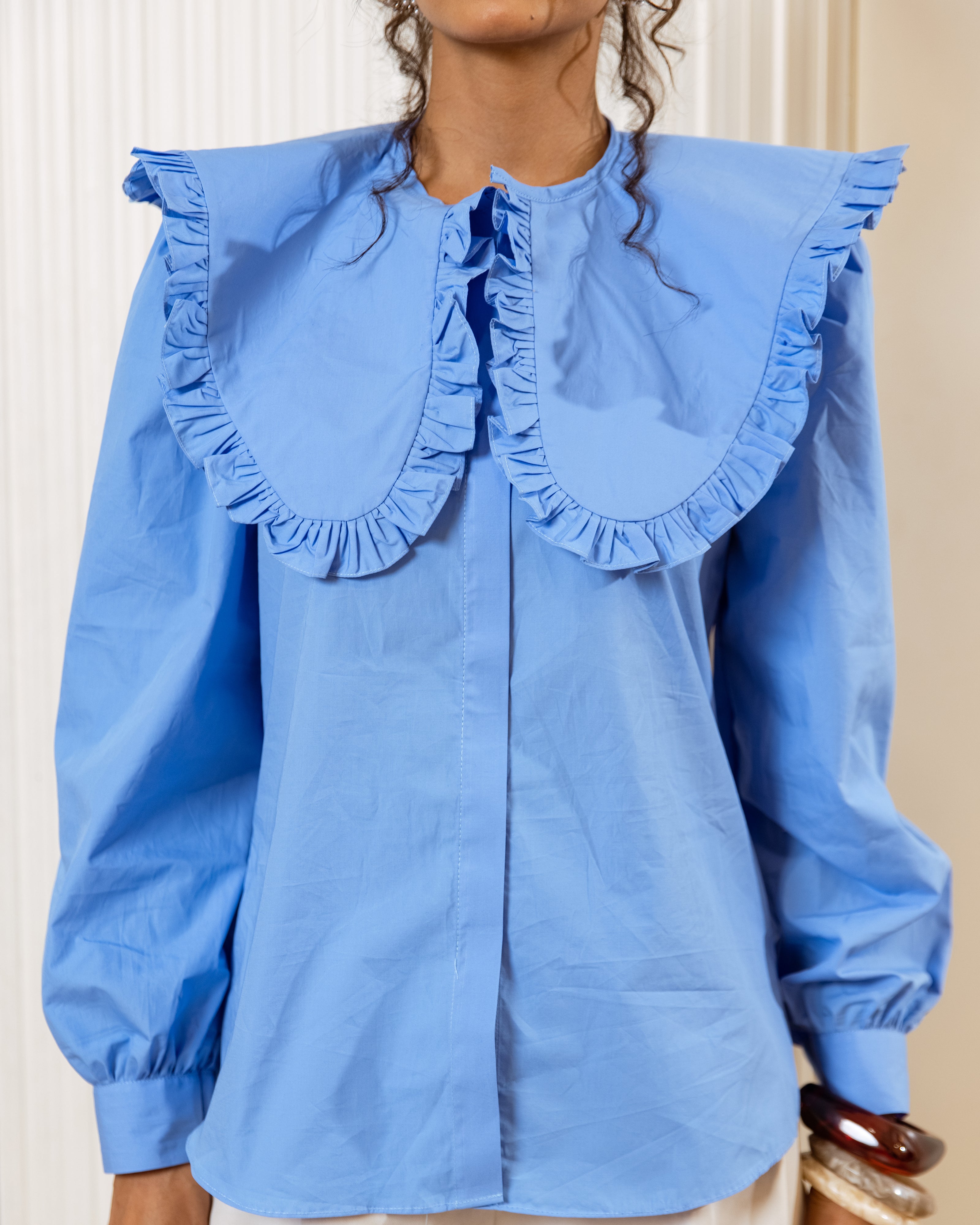The Ruffle Revival Cotton Poplin Shirt