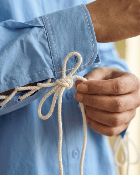 Blue Cotton Poplin Co Ord Set