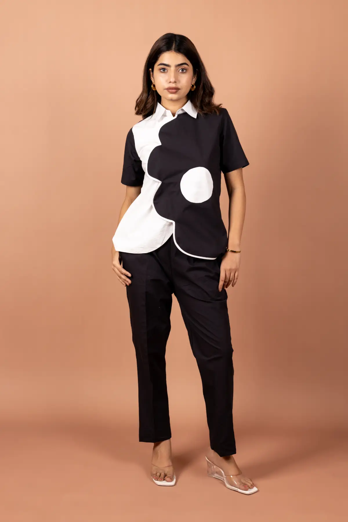Vacy Floral Print Cotton Poplin Co-ord Set