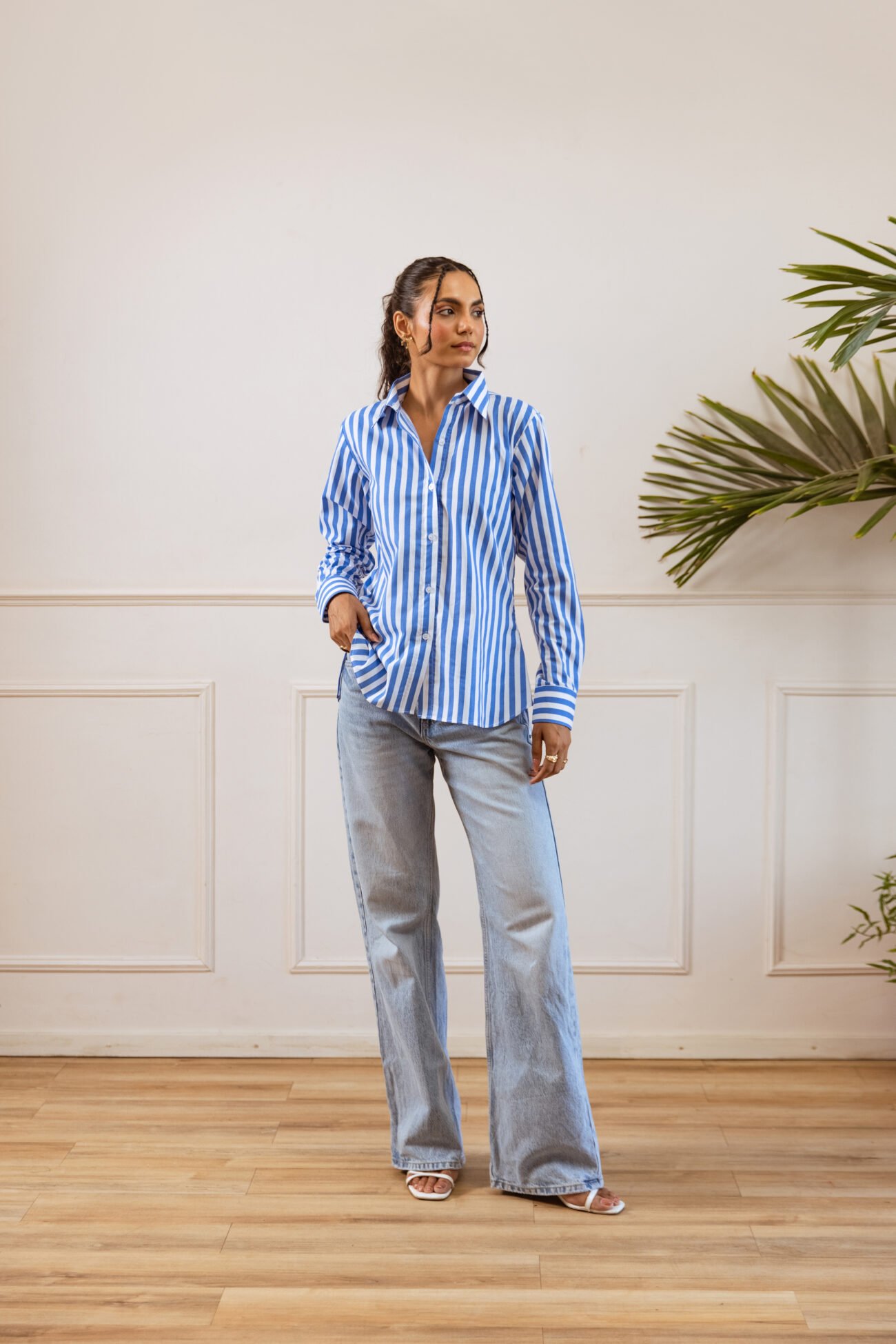 Blue Stripe Classic Shirt - Image 6
