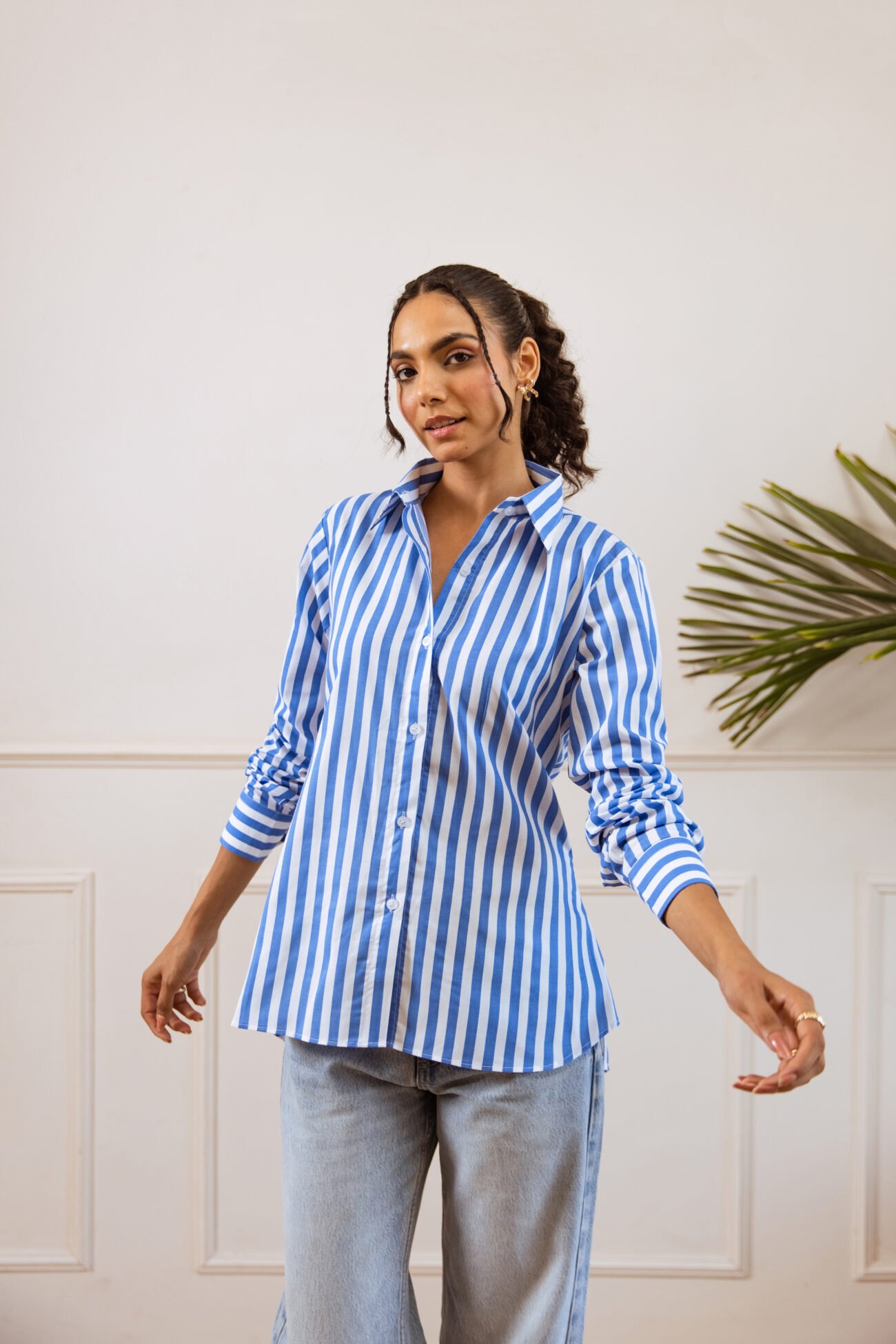 Blue Stripe Classic Shirt - Image 4