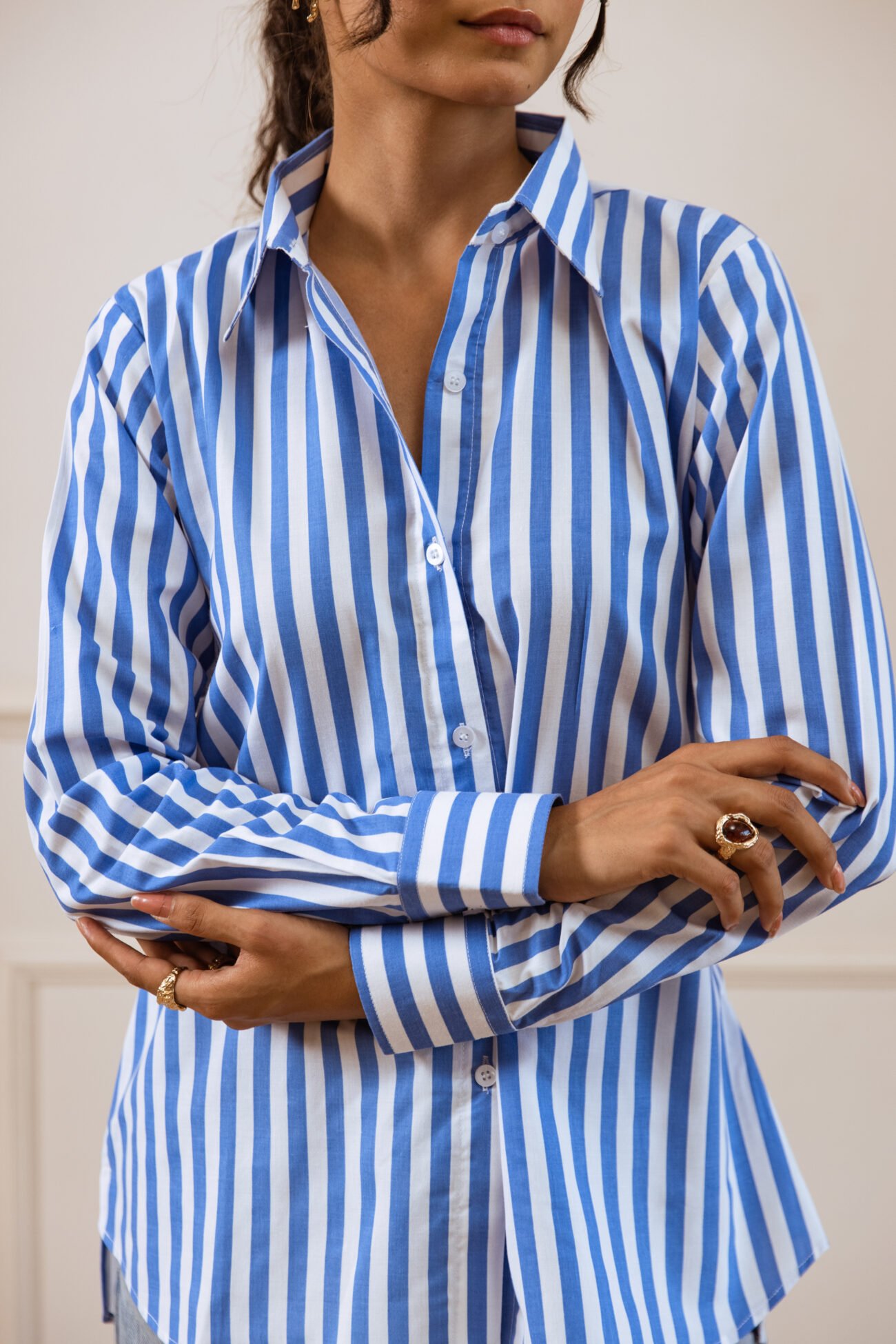 Blue Stripe Classic Shirt - Image 3